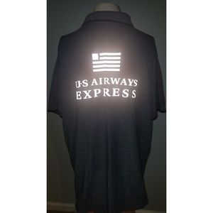 US Airways Express Employee Collared Polo Shirt 3X